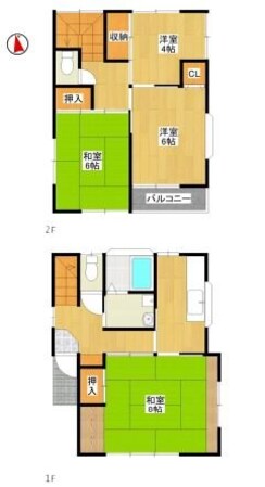 長淵8-5-12貸家の物件間取画像